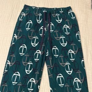 Men’s croft & barrow green football fleece pajama pants